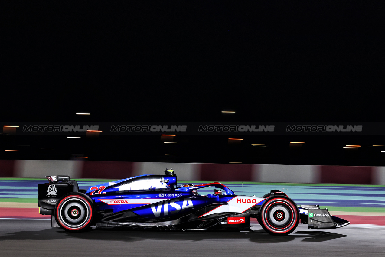 GP QATAR, Yuki Tsunoda (JPN) RB VCARB 01.

30.11.2024. Formula 1 World Championship, Rd 23, Qatar Grand Prix, Doha, Qatar, Sprint e Qualifiche Day.

- www.xpbimages.com, EMail: requests@xpbimages.com © Copyright: Charniaux / XPB Images