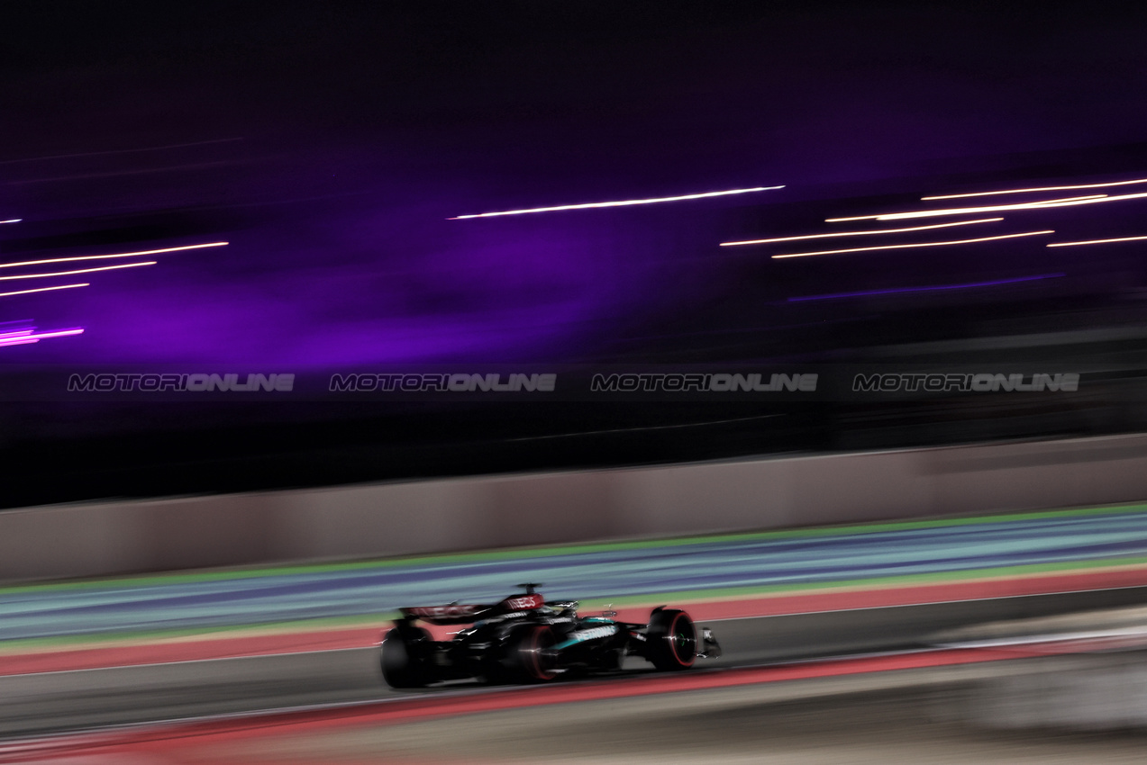 GP QATAR, George Russell (GBR) Mercedes AMG F1 W15.

30.11.2024. Formula 1 World Championship, Rd 23, Qatar Grand Prix, Doha, Qatar, Sprint e Qualifiche Day.

 - www.xpbimages.com, EMail: requests@xpbimages.com © Copyright: Staley / XPB Images