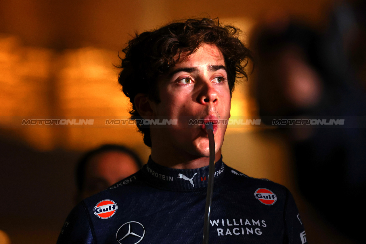 GP QATAR, Franco Colapinto (ARG) Williams Racing.

30.11.2024. Formula 1 World Championship, Rd 23, Qatar Grand Prix, Doha, Qatar, Sprint e Qualifiche Day.

 - www.xpbimages.com, EMail: requests@xpbimages.com © Copyright: Coates / XPB Images