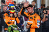 GP QATAR, Lando Norris (GBR) McLaren celebrates his second position in Sprint parc ferme.

30.11.2024. Formula 1 World Championship, Rd 23, Qatar Grand Prix, Doha, Qatar, Sprint e Qualifiche Day.

- www.xpbimages.com, EMail: requests@xpbimages.com © Copyright: Moy / XPB Images