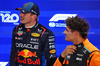 GP QATAR, (L to R): pole sitter Max Verstappen (NLD) Red Bull Racing with Lando Norris (GBR) McLaren in qualifying parc ferme.

30.11.2024. Formula 1 World Championship, Rd 23, Qatar Grand Prix, Doha, Qatar, Sprint e Qualifiche Day.

 - www.xpbimages.com, EMail: requests@xpbimages.com © Copyright: Coates / XPB Images