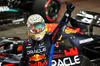 GP QATAR, Max Verstappen (NLD) Red Bull Racing celebrates his pole position in qualifying parc ferme.

30.11.2024. Formula 1 World Championship, Rd 23, Qatar Grand Prix, Doha, Qatar, Sprint e Qualifiche Day.

 - www.xpbimages.com, EMail: requests@xpbimages.com © Copyright: Coates / XPB Images