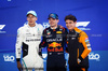 GP QATAR, Qualifiche top three in parc ferme George Russell (GBR) Mercedes AMG F1, second; Max Verstappen (NLD) Red Bull Racing, pole position; Lando Norris (GBR) McLaren, third.

30.11.2024. Formula 1 World Championship, Rd 23, Qatar Grand Prix, Doha, Qatar, Sprint e Qualifiche Day.

- www.xpbimages.com, EMail: requests@xpbimages.com © Copyright: Bearne / XPB Images