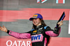 GP QATAR, Abbi Pulling (GBR) Rodin Motorsport celebrates her second position e championship title on the podium.

30.11.2024. FIA Formula Academy, Rd 6, Gara 1, Losail International Circuit, Doha, Qatar, Saturday.

- www.xpbimages.com, EMail: requests@xpbimages.com Copyright: XPB Images
