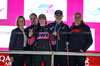 GP QATAR, The podium (L to R): Susie Wolff (GBR) F1 Academy Managing Director; Oliver Oakes (GBR) Alpine F1 Team Team Principal; Abbi Pulling (GBR) Rodin Motorsport, series champions; Flavio Briatore (ITA) Alpine F1 Team Executive Advisor; e Stefano Domenicali (ITA) Formula One President e CEO.

30.11.2024. FIA Formula Academy, Rd 6, Gara 1, Losail International Circuit, Doha, Qatar, Saturday.

- www.xpbimages.com, EMail: requests@xpbimages.com Copyright: XPB Images