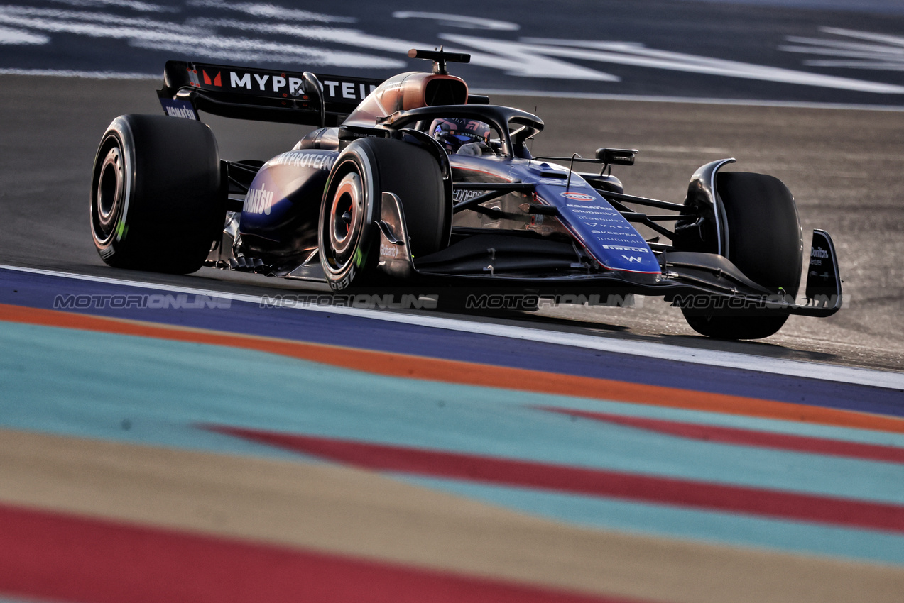 GP QATAR, Alexander Albon (THA) Williams Racing FW46.

29.11.2024 Formula 1 World Championship, Rd 23, Qatar Grand Prix, Doha, Qatar, Sprint Qualifiche Day.

- www.xpbimages.com, EMail: requests@xpbimages.com © Copyright: Moy / XPB Images