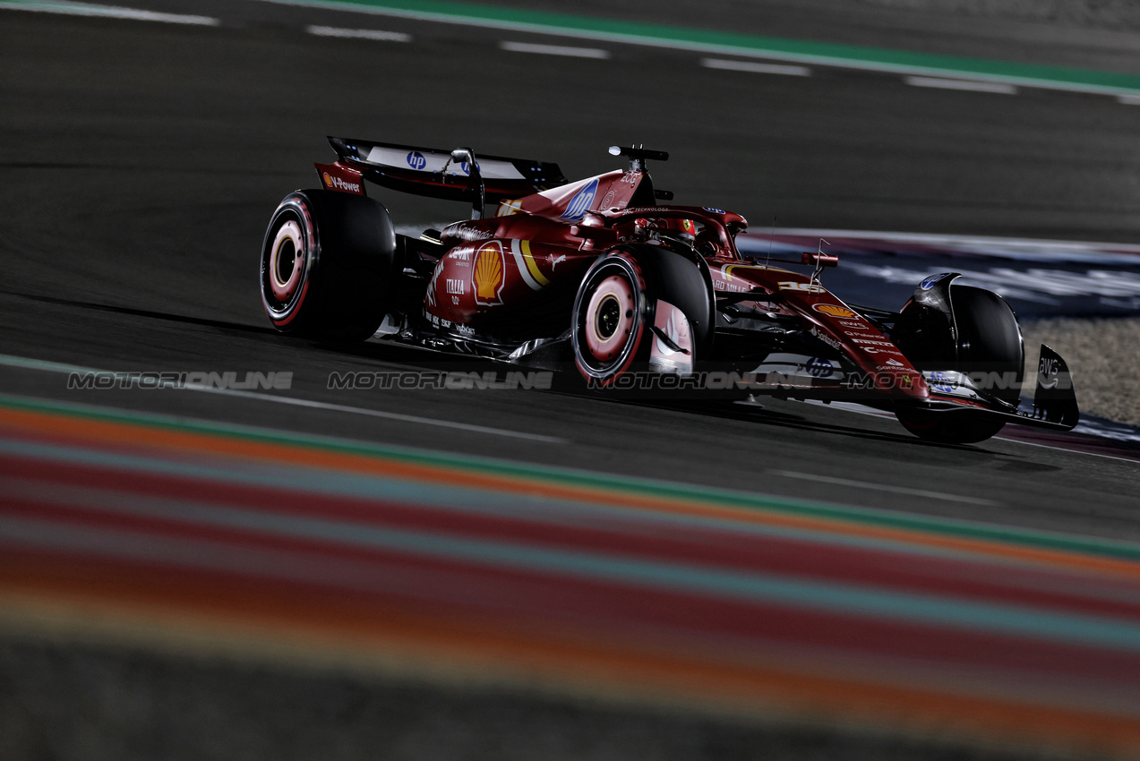 GP QATAR, Charles Leclerc (MON) Ferrari SF-24.

29.11.2024 Formula 1 World Championship, Rd 23, Qatar Grand Prix, Doha, Qatar, Sprint Qualifiche Day.

 - www.xpbimages.com, EMail: requests@xpbimages.com © Copyright: Staley / XPB Images