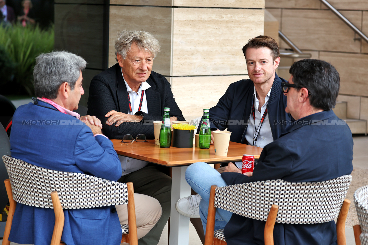 GP QATAR, Hermann Tilke (GER) Circuit Designer e Carsten Tilke (GER) Circuit Designer with Luis Garcia Abad (ESP) Madrid GP.

29.11.2024 Formula 1 World Championship, Rd 23, Qatar Grand Prix, Doha, Qatar, Sprint Qualifiche Day.

- www.xpbimages.com, EMail: requests@xpbimages.com © Copyright: Moy / XPB Images
