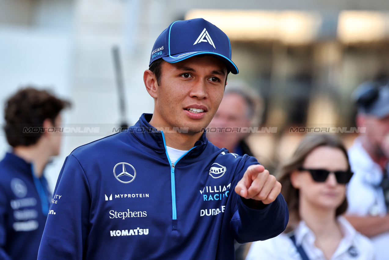 GP QATAR, Alexander Albon (THA) Williams Racing.

29.11.2024 Formula 1 World Championship, Rd 23, Qatar Grand Prix, Doha, Qatar, Sprint Qualifiche Day.

- www.xpbimages.com, EMail: requests@xpbimages.com © Copyright: Moy / XPB Images