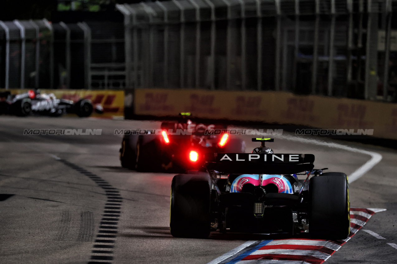 GP SINGAPORE, Pierre Gasly (FRA) Alpine F1 Team A524.

22.09.2024. Formula 1 World Championship, Rd 18, Singapore Grand Prix, Marina Bay Street Circuit, Singapore, Gara Day.

 - www.xpbimages.com, EMail: requests@xpbimages.com © Copyright: Coates / XPB Images