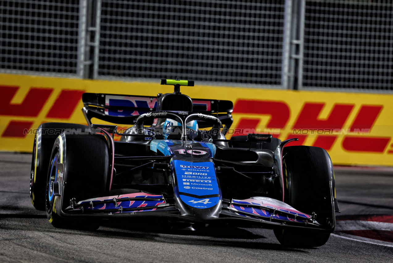 GP SINGAPORE, Pierre Gasly (FRA) Alpine F1 Team A524.

22.09.2024. Formula 1 World Championship, Rd 18, Singapore Grand Prix, Marina Bay Street Circuit, Singapore, Gara Day.

 - www.xpbimages.com, EMail: requests@xpbimages.com © Copyright: Coates / XPB Images