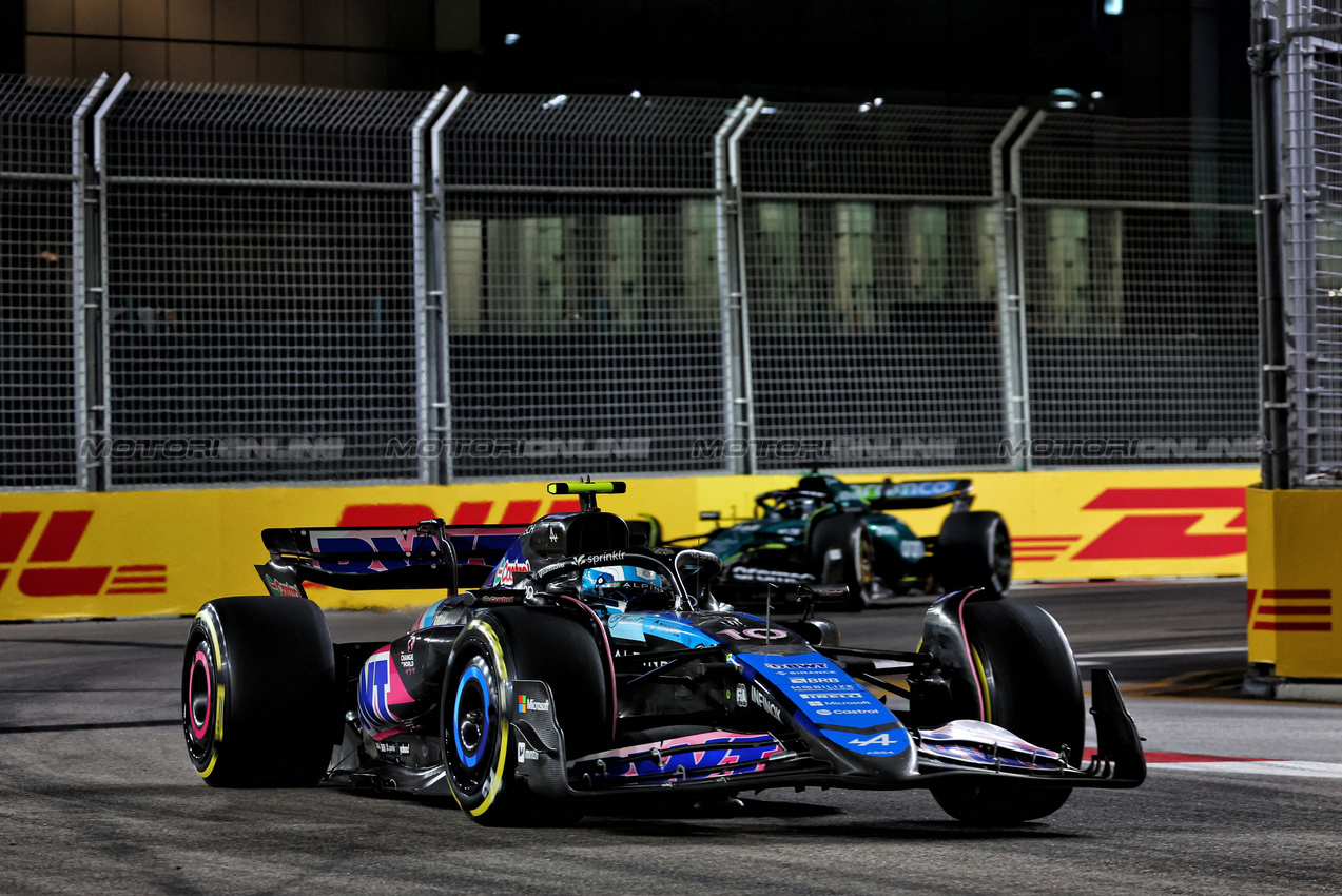 GP SINGAPORE, Pierre Gasly (FRA) Alpine F1 Team A524.

22.09.2024. Formula 1 World Championship, Rd 18, Singapore Grand Prix, Marina Bay Street Circuit, Singapore, Gara Day.

 - www.xpbimages.com, EMail: requests@xpbimages.com © Copyright: Coates / XPB Images