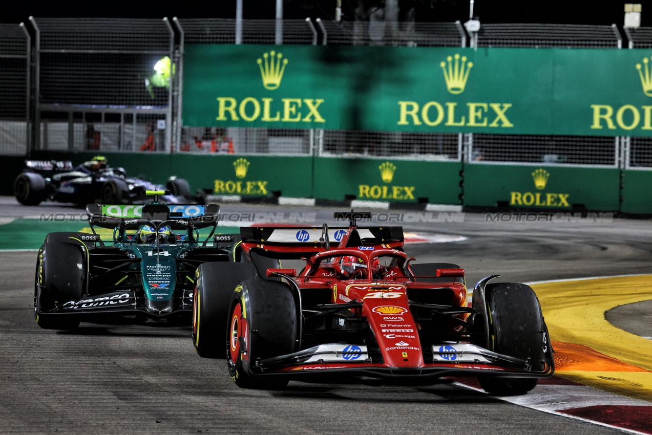 GP SINGAPORE, Charles Leclerc (MON) Ferrari SF-24.

22.09.2024. Formula 1 World Championship, Rd 18, Singapore Grand Prix, Marina Bay Street Circuit, Singapore, Gara Day.

- www.xpbimages.com, EMail: requests@xpbimages.com © Copyright: Moy / XPB Images