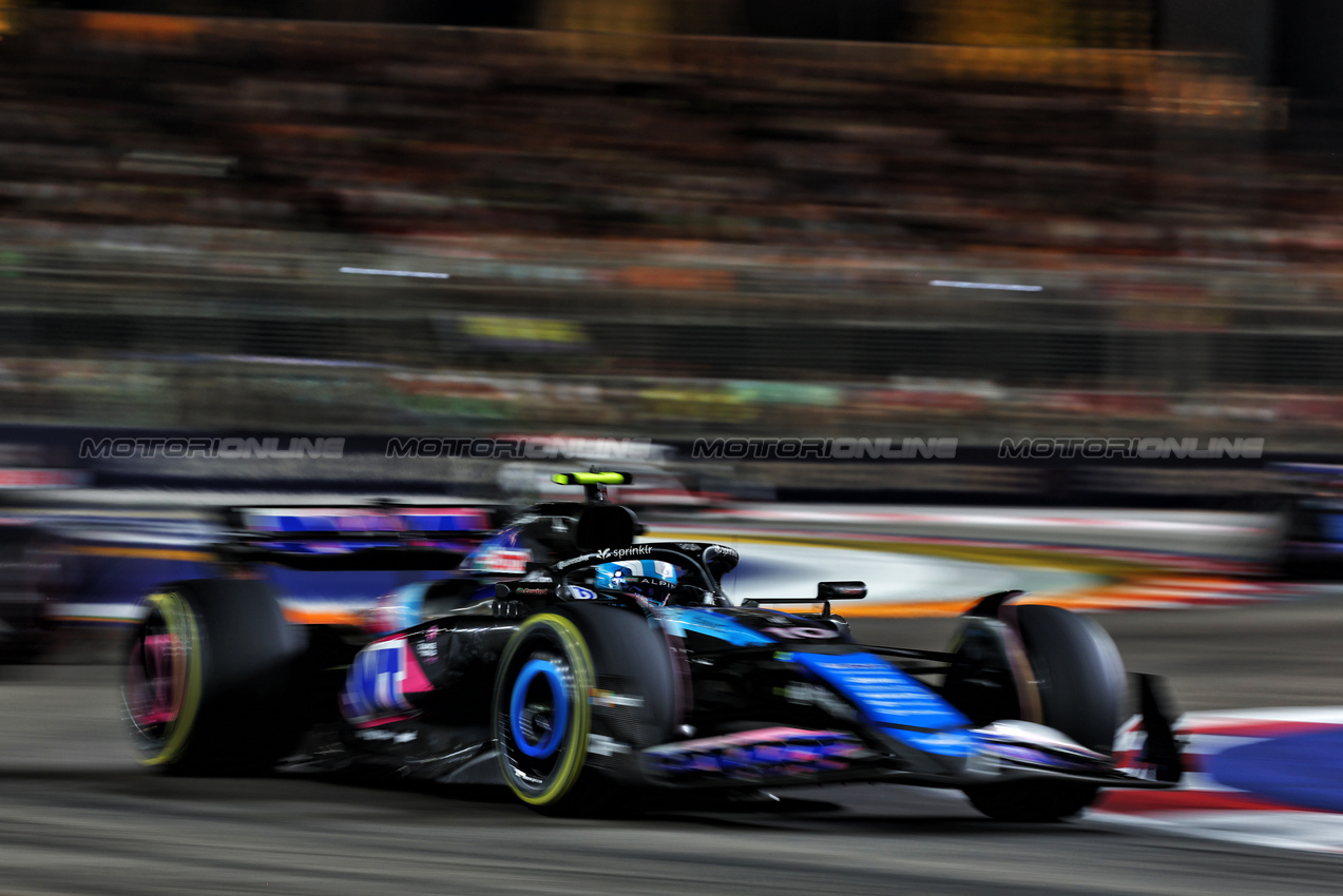 GP SINGAPORE, Pierre Gasly (FRA) Alpine F1 Team A524.

22.09.2024. Formula 1 World Championship, Rd 18, Singapore Grand Prix, Marina Bay Street Circuit, Singapore, Gara Day.

 - www.xpbimages.com, EMail: requests@xpbimages.com © Copyright: Coates / XPB Images