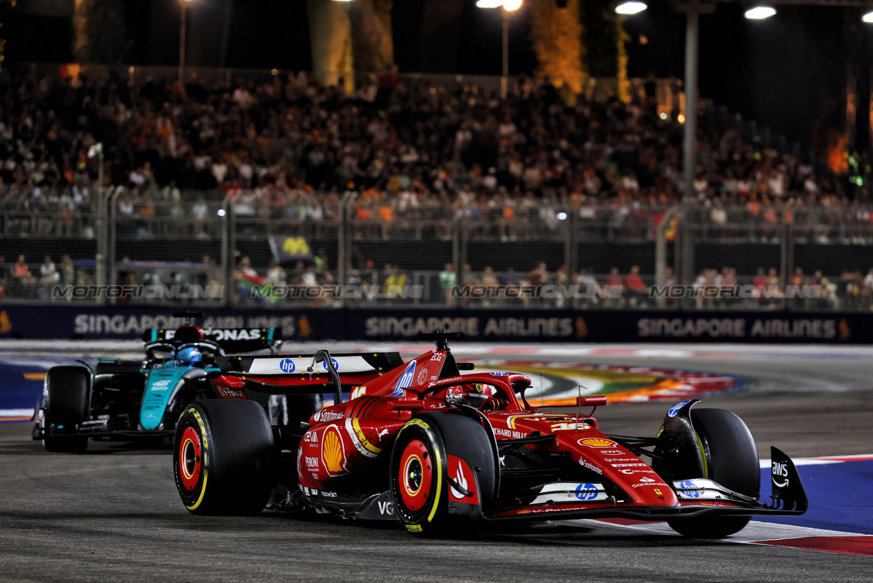 GP SINGAPORE, Charles Leclerc (MON) Ferrari SF-24.

22.09.2024. Formula 1 World Championship, Rd 18, Singapore Grand Prix, Marina Bay Street Circuit, Singapore, Gara Day.

 - www.xpbimages.com, EMail: requests@xpbimages.com © Copyright: Coates / XPB Images