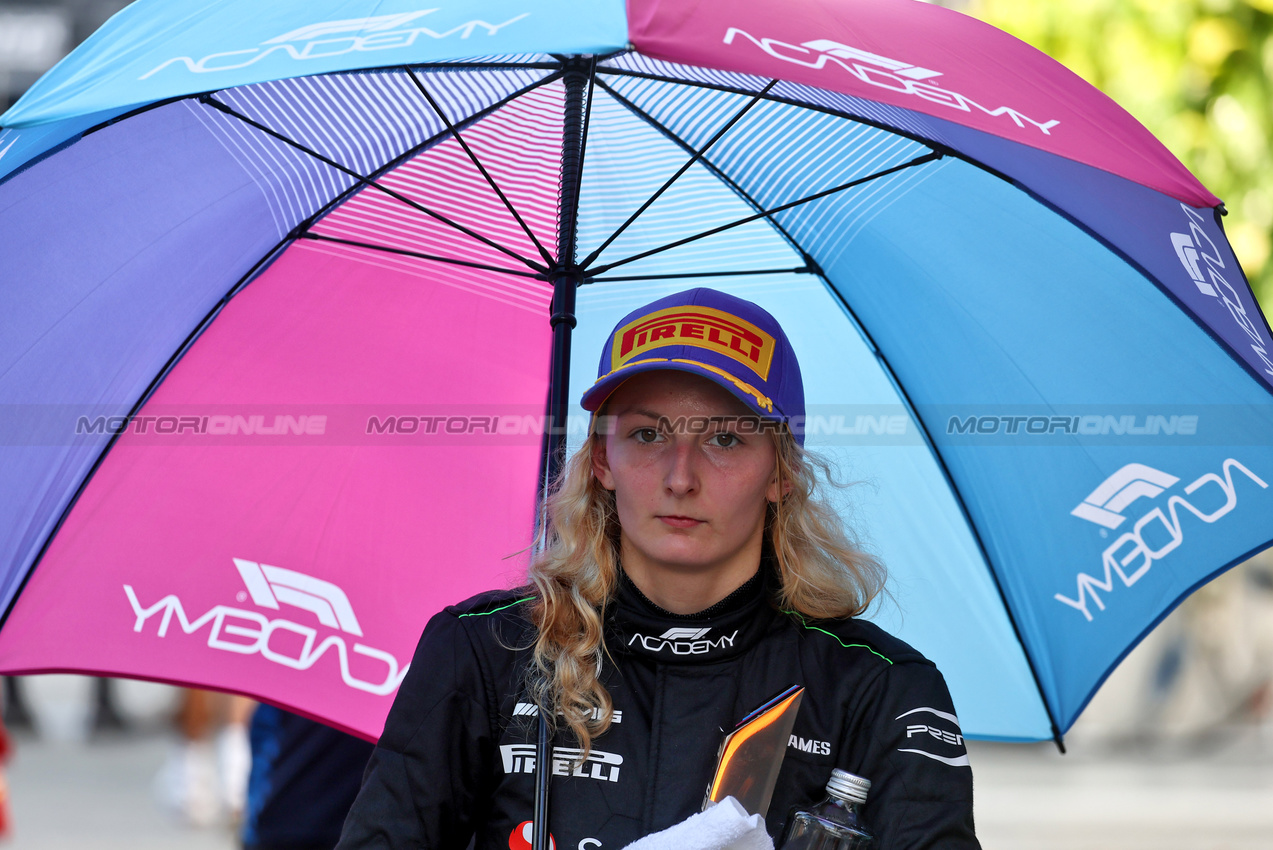 GP SINGAPORE, Doriane Pin (FRA) Prema Racing Academy Driver.

22.09.2024. Formula 1 World Championship, Rd 18, Singapore Grand Prix, Marina Bay Street Circuit, Singapore, Gara Day.

- www.xpbimages.com, EMail: requests@xpbimages.com © Copyright: Moy / XPB Images