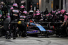 GP SINGAPORE, Esteban Ocon (FRA) Alpine F1 Team A524 makes a pit stop.

22.09.2024. Formula 1 World Championship, Rd 18, Singapore Grand Prix, Marina Bay Street Circuit, Singapore, Gara Day.

- www.xpbimages.com, EMail: requests@xpbimages.com © Copyright: Bearne / XPB Images