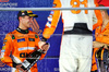 GP SINGAPORE, Gara winner Lando Norris (GBR) McLaren celebrates on the podium.

22.09.2024. Formula 1 World Championship, Rd 18, Singapore Grand Prix, Marina Bay Street Circuit, Singapore, Gara Day.

- www.xpbimages.com, EMail: requests@xpbimages.com © Copyright: Batchelor / XPB Images