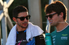 GP SINGAPORE, (L to R): Esteban Ocon (FRA) Alpine F1 Team with Lance Stroll (CDN) Aston Martin F1 Team on the drivers' parade.

22.09.2024. Formula 1 World Championship, Rd 18, Singapore Grand Prix, Marina Bay Street Circuit, Singapore, Gara Day.

 - www.xpbimages.com, EMail: requests@xpbimages.com © Copyright: Coates / XPB Images