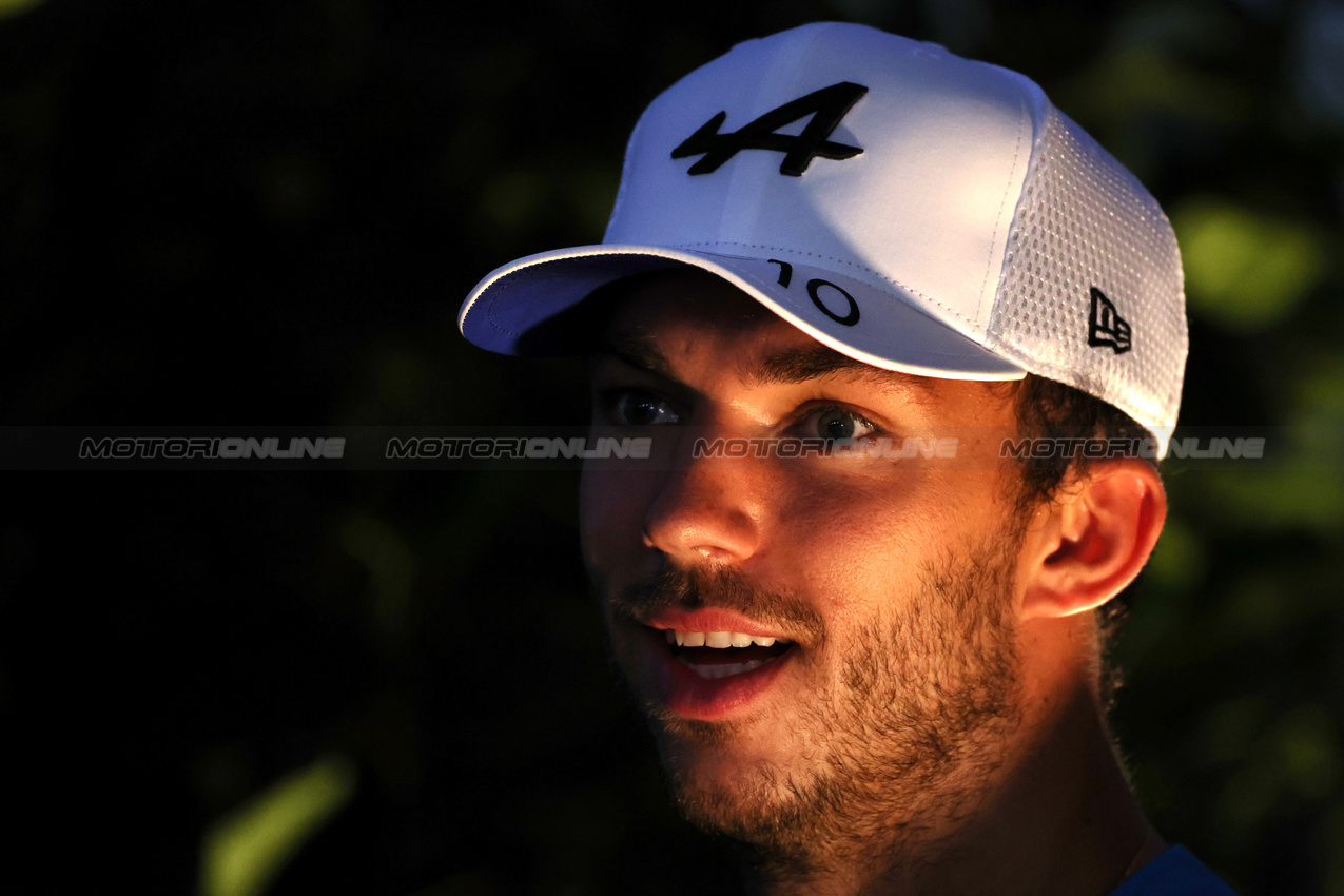 GP SINGAPORE, Pierre Gasly (FRA) Alpine F1 Team.

19.09.2024. Formula 1 World Championship, Rd 18, Singapore Grand Prix, Marina Bay Street Circuit, Singapore, Preparation Day.

- www.xpbimages.com, EMail: requests@xpbimages.com © Copyright: Rew / XPB Images