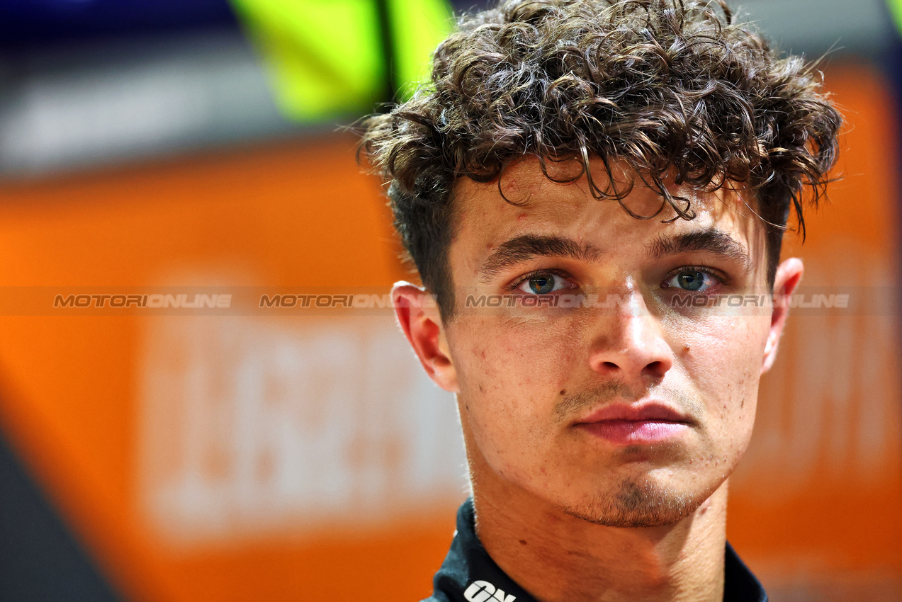 GP SINGAPORE, Lando Norris (GBR) McLaren.

19.09.2024. Formula 1 World Championship, Rd 18, Singapore Grand Prix, Marina Bay Street Circuit, Singapore, Preparation Day.

- www.xpbimages.com, EMail: requests@xpbimages.com © Copyright: Batchelor / XPB Images