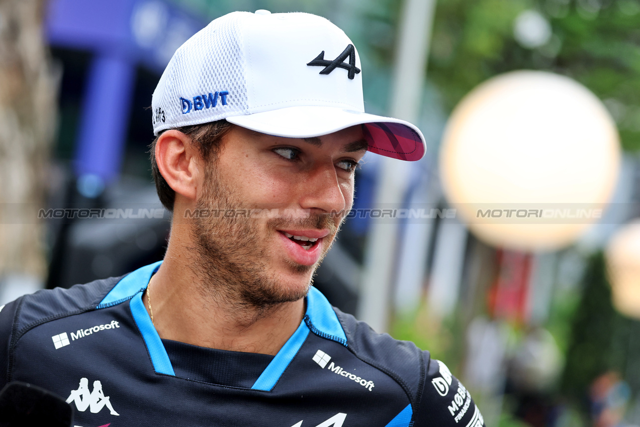 GP SINGAPORE, Pierre Gasly (FRA) Alpine F1 Team.

19.09.2024. Formula 1 World Championship, Rd 18, Singapore Grand Prix, Marina Bay Street Circuit, Singapore, Preparation Day.

- www.xpbimages.com, EMail: requests@xpbimages.com © Copyright: Moy / XPB Images