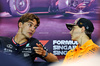 GP SINGAPORE, (L to R): George Russell (GBR) Mercedes AMG F1 e Oscar Piastri (AUS) McLaren in the FIA Press Conference.

19.09.2024. Formula 1 World Championship, Rd 18, Singapore Grand Prix, Marina Bay Street Circuit, Singapore, Preparation Day.

- www.xpbimages.com, EMail: requests@xpbimages.com © Copyright: Charniaux / XPB Images