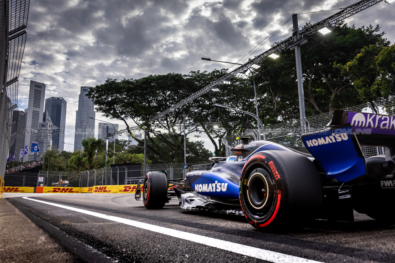 GP SINGAPORE, Franco Colapinto (ARG) Williams Racing FW46.

21.09.2024. Formula 1 World Championship, Rd 18, Singapore Grand Prix, Marina Bay Street Circuit, Singapore, Qualifiche Day.

- www.xpbimages.com, EMail: requests@xpbimages.com © Copyright: Bearne / XPB Images