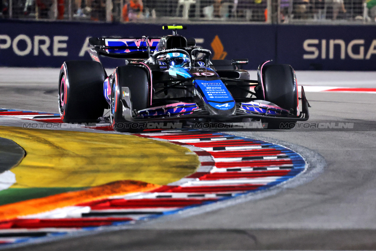 GP SINGAPORE, Pierre Gasly (FRA) Alpine F1 Team A524.

21.09.2024. Formula 1 World Championship, Rd 18, Singapore Grand Prix, Marina Bay Street Circuit, Singapore, Qualifiche Day.

- www.xpbimages.com, EMail: requests@xpbimages.com © Copyright: Bearne / XPB Images