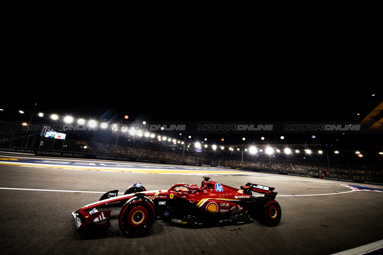 GP SINGAPORE, Charles Leclerc (MON) Ferrari SF-24.

21.09.2024. Formula 1 World Championship, Rd 18, Singapore Grand Prix, Marina Bay Street Circuit, Singapore, Qualifiche Day.

- www.xpbimages.com, EMail: requests@xpbimages.com © Copyright: Bearne / XPB Images