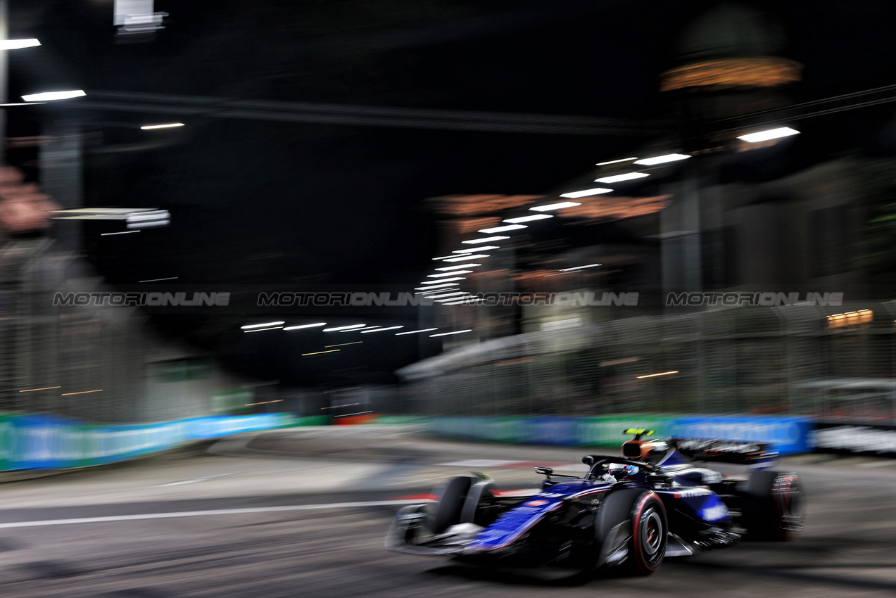 GP SINGAPORE, Franco Colapinto (ARG) Williams Racing FW46.

20.09.2024. Formula 1 World Championship, Rd 18, Singapore Grand Prix, Marina Bay Street Circuit, Singapore, Practice Day.

 - www.xpbimages.com, EMail: requests@xpbimages.com © Copyright: Coates / XPB Images