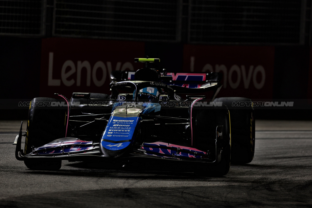 GP SINGAPORE, Pierre Gasly (FRA) Alpine F1 Team A524.

20.09.2024. Formula 1 World Championship, Rd 18, Singapore Grand Prix, Marina Bay Street Circuit, Singapore, Practice Day.

 - www.xpbimages.com, EMail: requests@xpbimages.com © Copyright: Coates / XPB Images