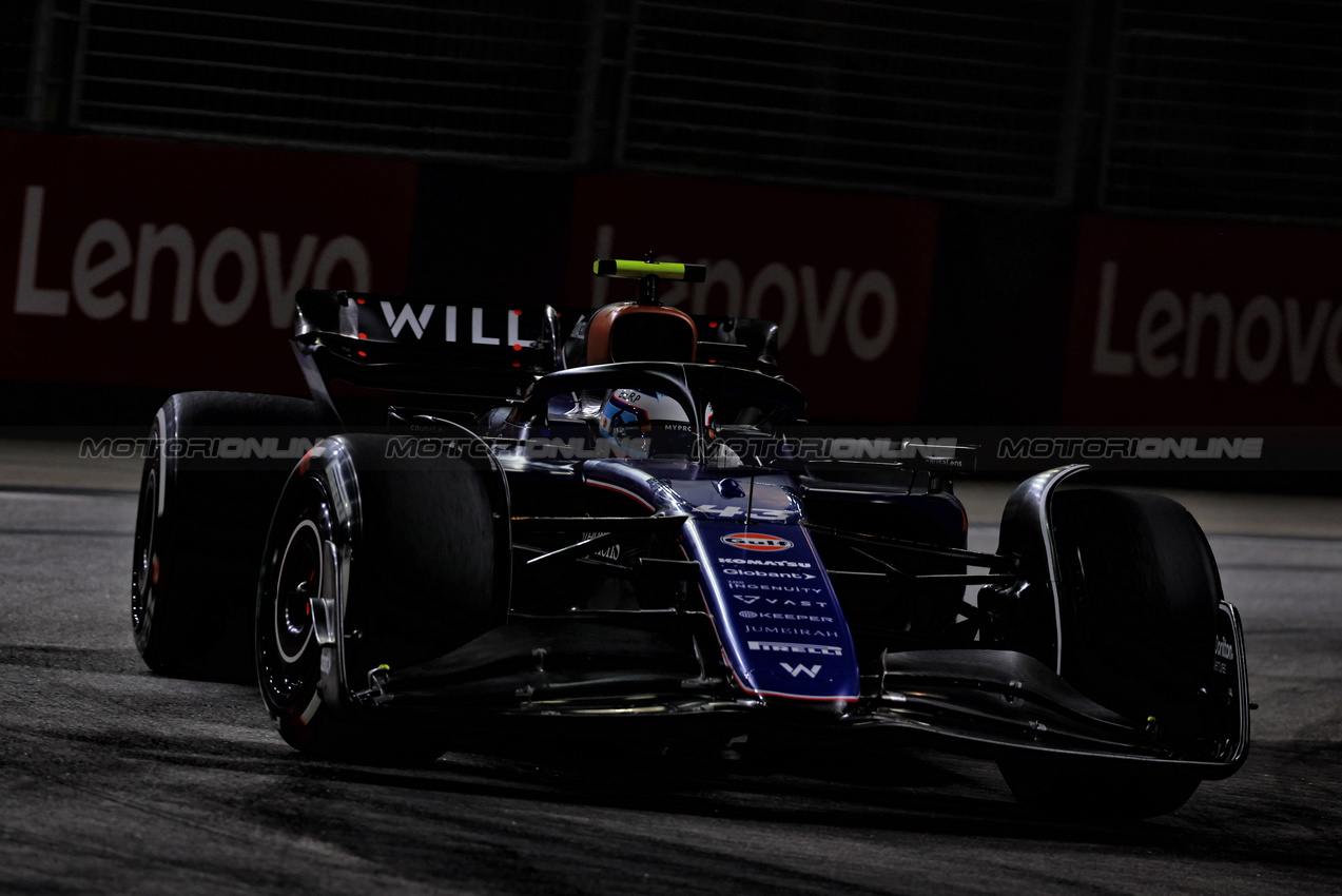 GP SINGAPORE, Franco Colapinto (ARG) Williams Racing FW46.

20.09.2024. Formula 1 World Championship, Rd 18, Singapore Grand Prix, Marina Bay Street Circuit, Singapore, Practice Day.

 - www.xpbimages.com, EMail: requests@xpbimages.com © Copyright: Coates / XPB Images