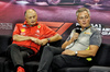 GP SINGAPORE, (L to R): Frederic Vasseur (FRA) Ferrari Team Principal e Mario Isola (ITA) Pirelli Racing Manager in the FIA Press Conference.

20.09.2024. Formula 1 World Championship, Rd 18, Singapore Grand Prix, Marina Bay Street Circuit, Singapore, Practice Day.

- www.xpbimages.com, EMail: requests@xpbimages.com © Copyright: Moy / XPB Images