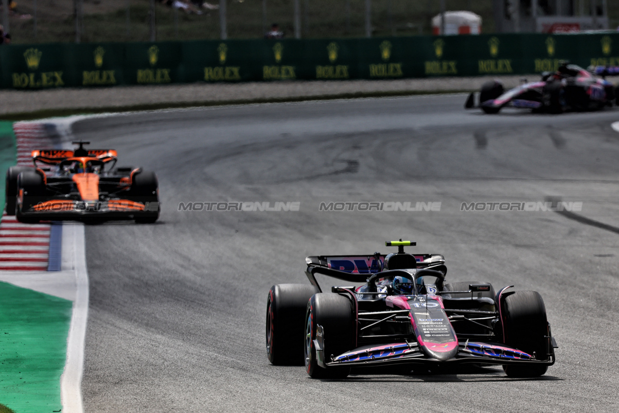 GP SPAGNA, Pierre Gasly (FRA) Alpine F1 Team A524.

23.06.2024. Formula 1 World Championship, Rd 10, Spanish Grand Prix, Barcelona, Spain, Gara Day.

- www.xpbimages.com, EMail: requests@xpbimages.com © Copyright: Batchelor / XPB Images