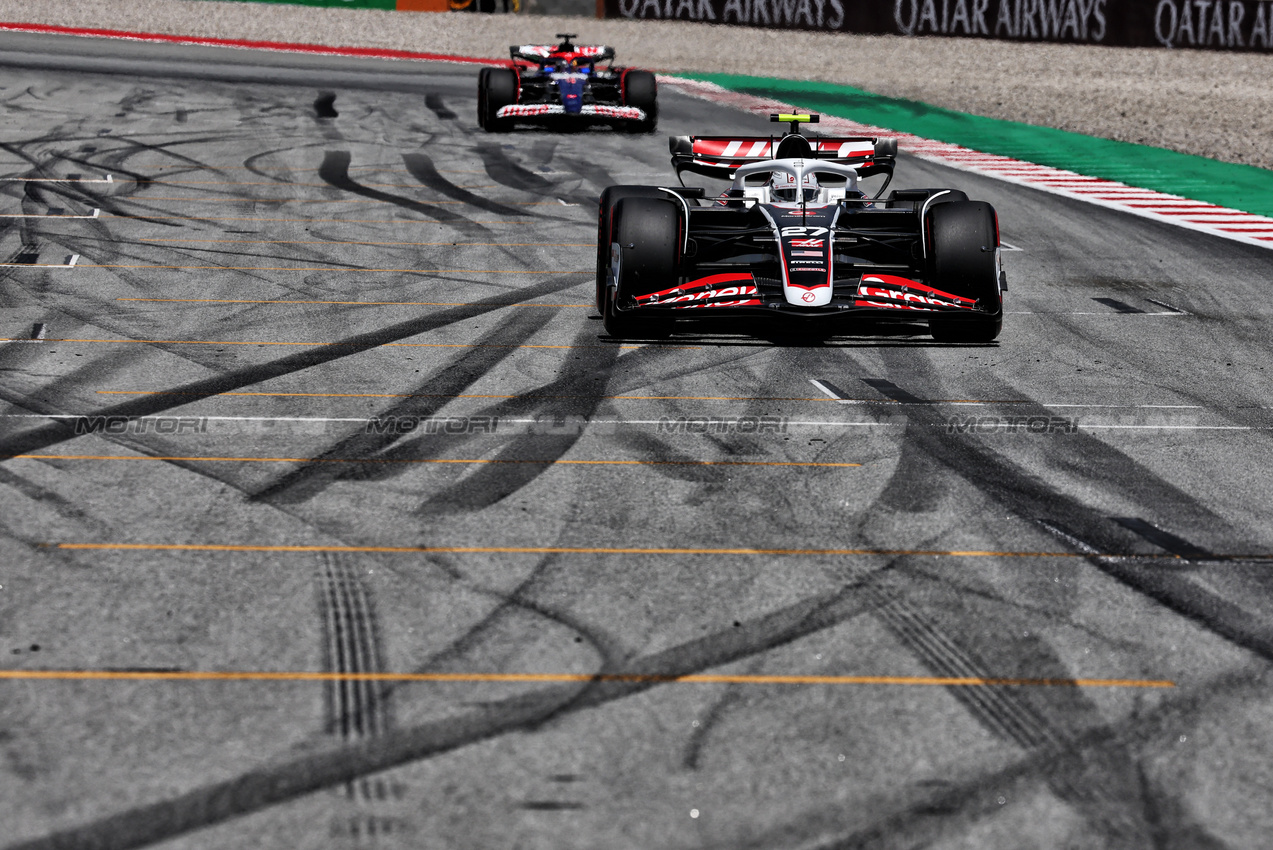 GP SPAGNA, Nico Hulkenberg (GER) Haas VF-24.

23.06.2024. Formula 1 World Championship, Rd 10, Spanish Grand Prix, Barcelona, Spain, Gara Day.

- www.xpbimages.com, EMail: requests@xpbimages.com © Copyright: Moy / XPB Images