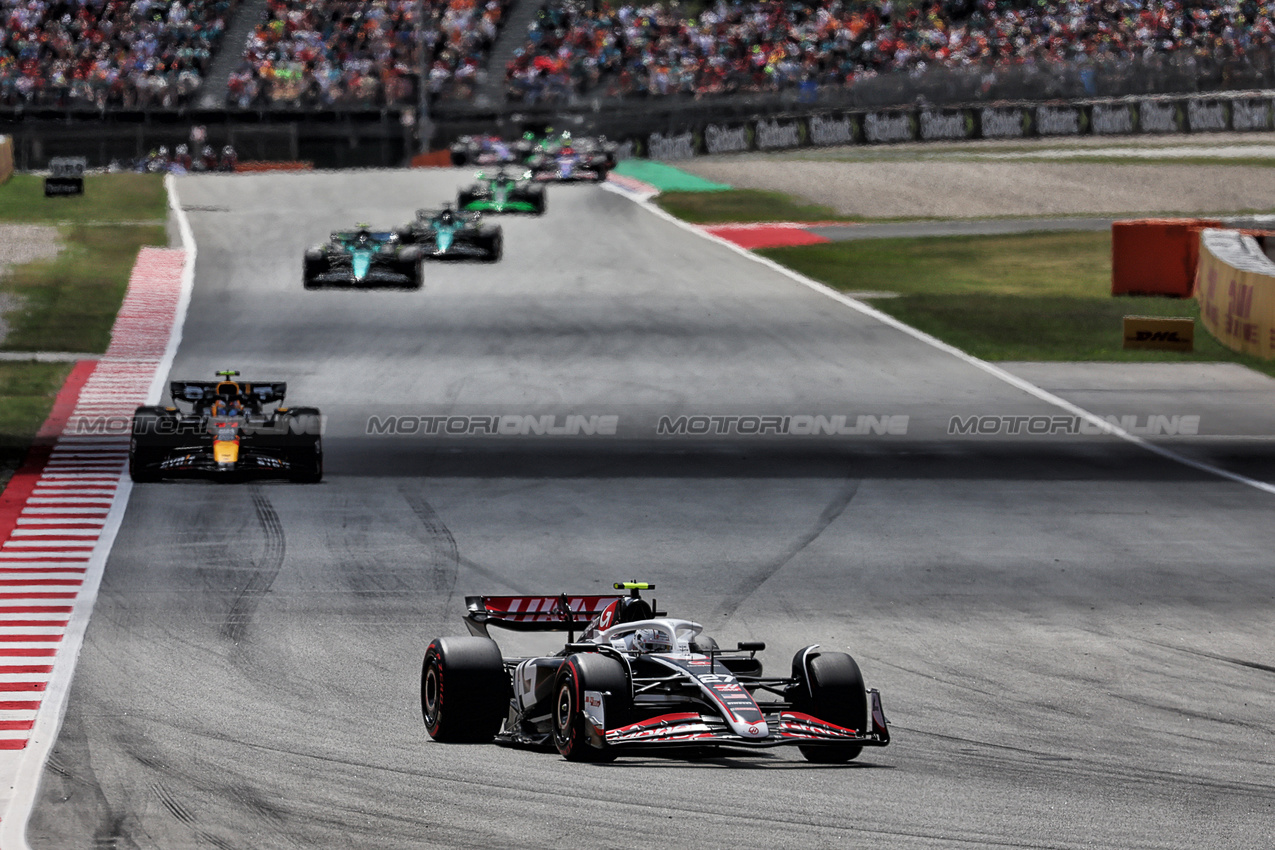 GP SPAGNA, Nico Hulkenberg (GER) Haas VF-24.

23.06.2024. Formula 1 World Championship, Rd 10, Spanish Grand Prix, Barcelona, Spain, Gara Day.

- www.xpbimages.com, EMail: requests@xpbimages.com © Copyright: Rew / XPB Images