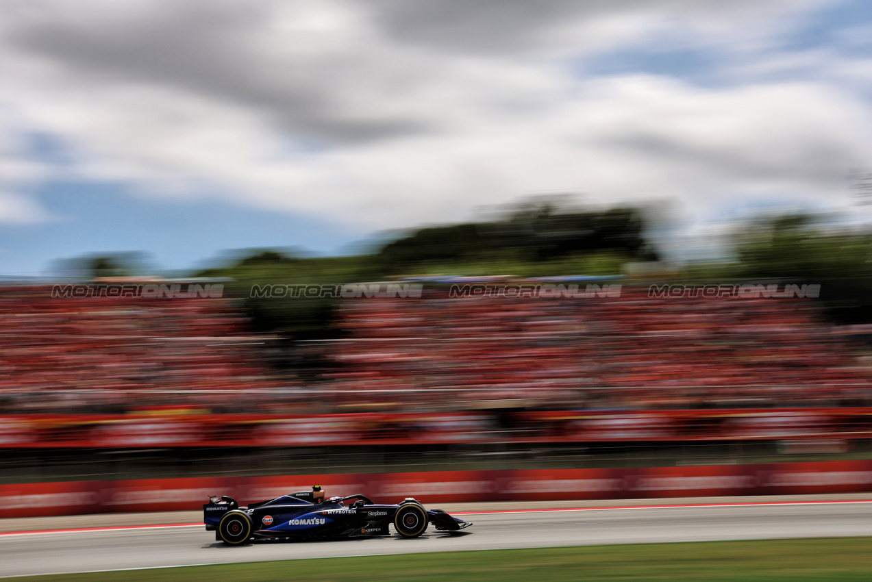 GP SPAGNA, Logan Sargeant (USA) Williams Racing FW46.

23.06.2024. Formula 1 World Championship, Rd 10, Spanish Grand Prix, Barcelona, Spain, Gara Day.

- www.xpbimages.com, EMail: requests@xpbimages.com © Copyright: Rew / XPB Images