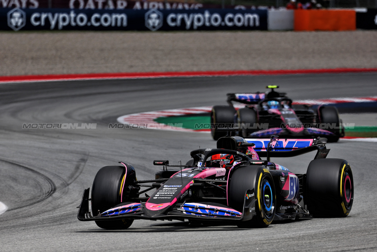 GP SPAGNA, Esteban Ocon (FRA) Alpine F1 Team A524.

23.06.2024. Formula 1 World Championship, Rd 10, Spanish Grand Prix, Barcelona, Spain, Gara Day.

 - www.xpbimages.com, EMail: requests@xpbimages.com © Copyright: Coates / XPB Images