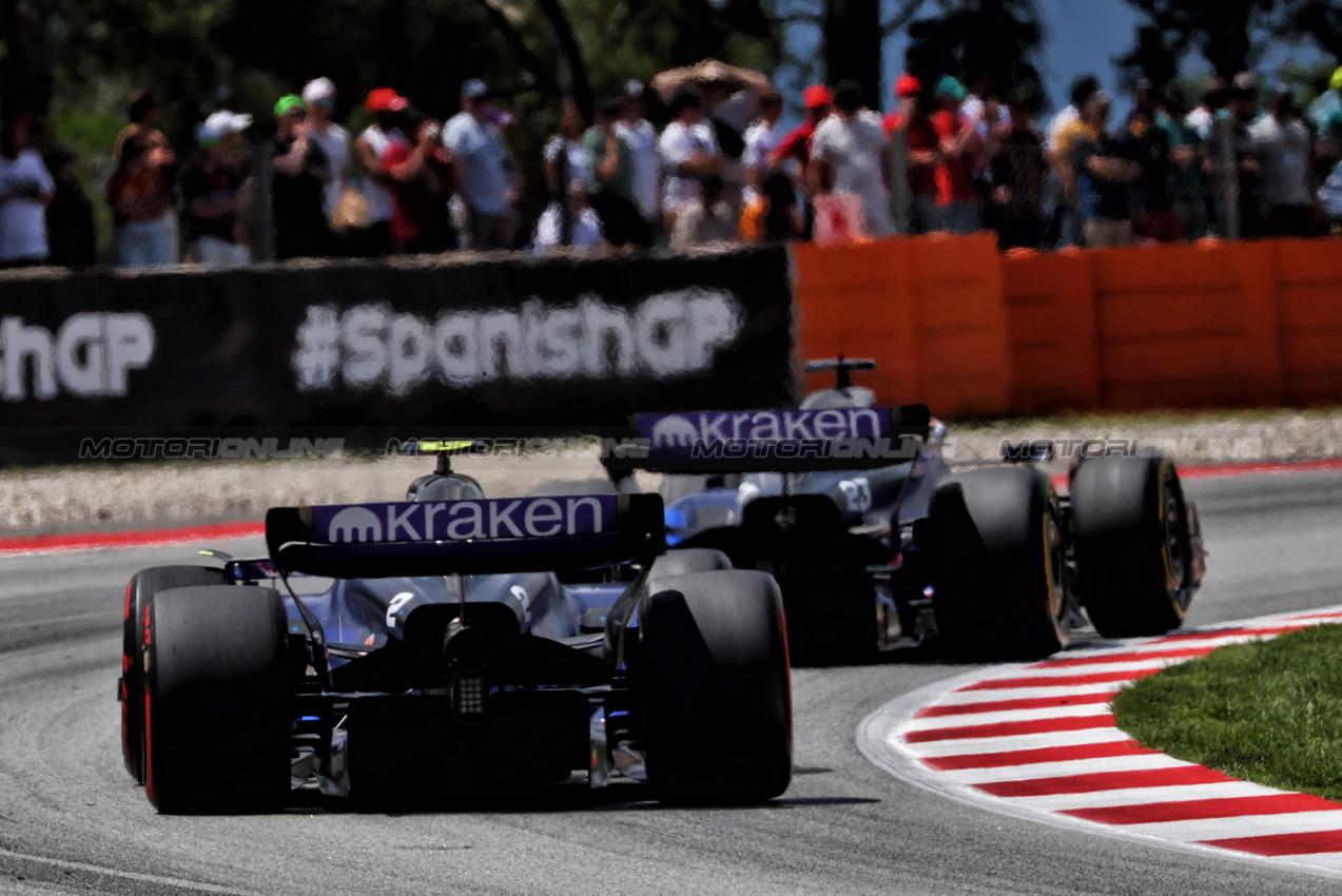 GP SPAGNA, Logan Sargeant (USA) Williams Racing FW46.

23.06.2024. Formula 1 World Championship, Rd 10, Spanish Grand Prix, Barcelona, Spain, Gara Day.

 - www.xpbimages.com, EMail: requests@xpbimages.com © Copyright: Coates / XPB Images