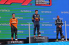 GP SPAGNA, The podium (L to R): Lando Norris (GBR) McLaren, second; Max Verstappen (NLD) Red Bull Racing, vincitore; Lewis Hamilton (GBR) Mercedes AMG F1, third.

23.06.2024. Formula 1 World Championship, Rd 10, Spanish Grand Prix, Barcelona, Spain, Gara Day.

- www.xpbimages.com, EMail: requests@xpbimages.com © Copyright: Batchelor / XPB Images