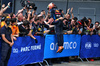 GP SPAGNA, Gara winner Max Verstappen (NLD) Red Bull Racing celebrates with the team in parc ferme.

23.06.2024. Formula 1 World Championship, Rd 10, Spanish Grand Prix, Barcelona, Spain, Gara Day.

- www.xpbimages.com, EMail: requests@xpbimages.com © Copyright: Moy / XPB Images