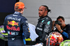 GP SPAGNA, (L to R): Gara winner Max Verstappen (NLD) Red Bull Racing with Lewis Hamilton (GBR) Mercedes AMG F1 in parc ferme.

23.06.2024. Formula 1 World Championship, Rd 10, Spanish Grand Prix, Barcelona, Spain, Gara Day.

- www.xpbimages.com, EMail: requests@xpbimages.com © Copyright: Moy / XPB Images