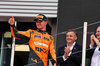 GP SPAGNA, Lando Norris (GBR) McLaren celebrates his second position on the podium.

23.06.2024. Formula 1 World Championship, Rd 10, Spanish Grand Prix, Barcelona, Spain, Gara Day.

- www.xpbimages.com, EMail: requests@xpbimages.com © Copyright: Moy / XPB Images