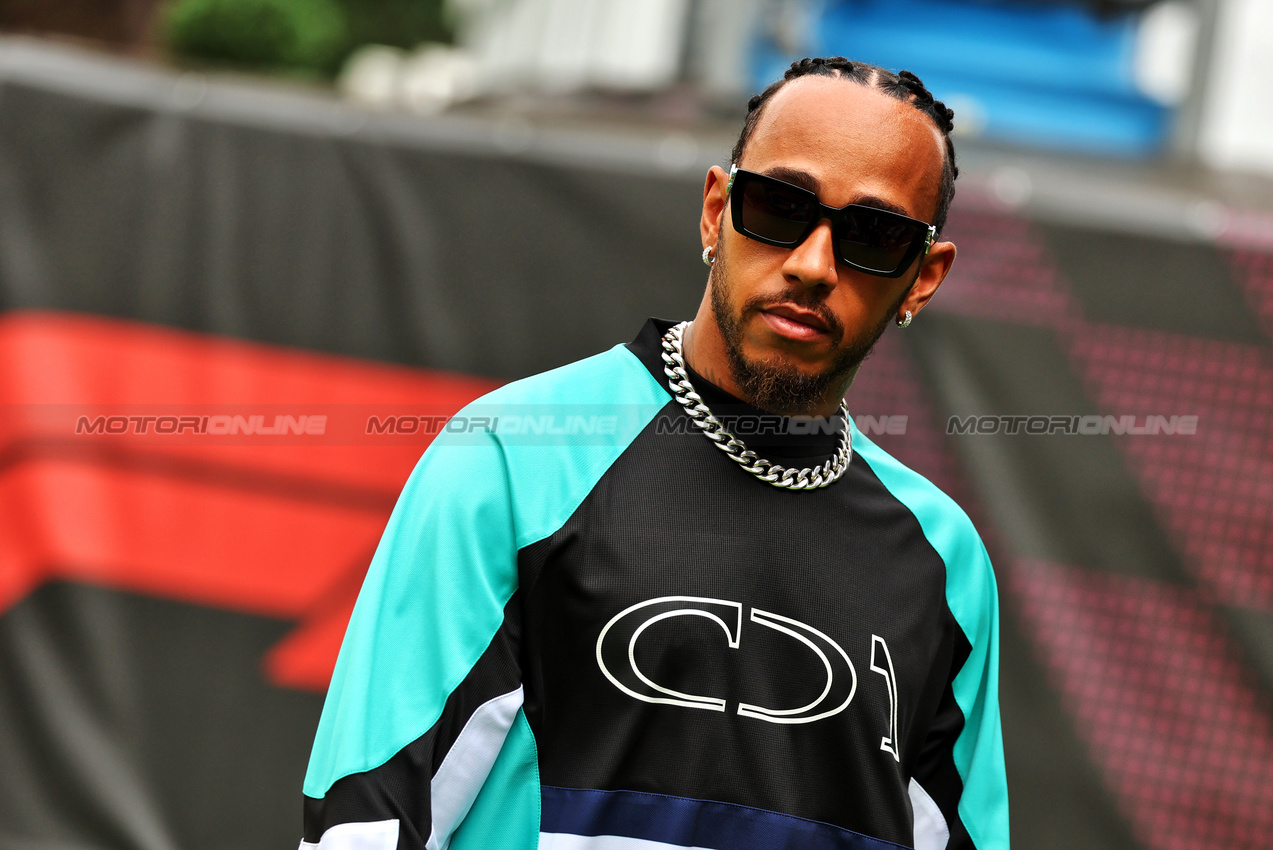 GP SPAGNA, Lewis Hamilton (GBR) Mercedes AMG F1.

20.06.2024. Formula 1 World Championship, Rd 10, Spanish Grand Prix, Barcelona, Spain, Preparation Day.

- www.xpbimages.com, EMail: requests@xpbimages.com © Copyright: Moy / XPB Images