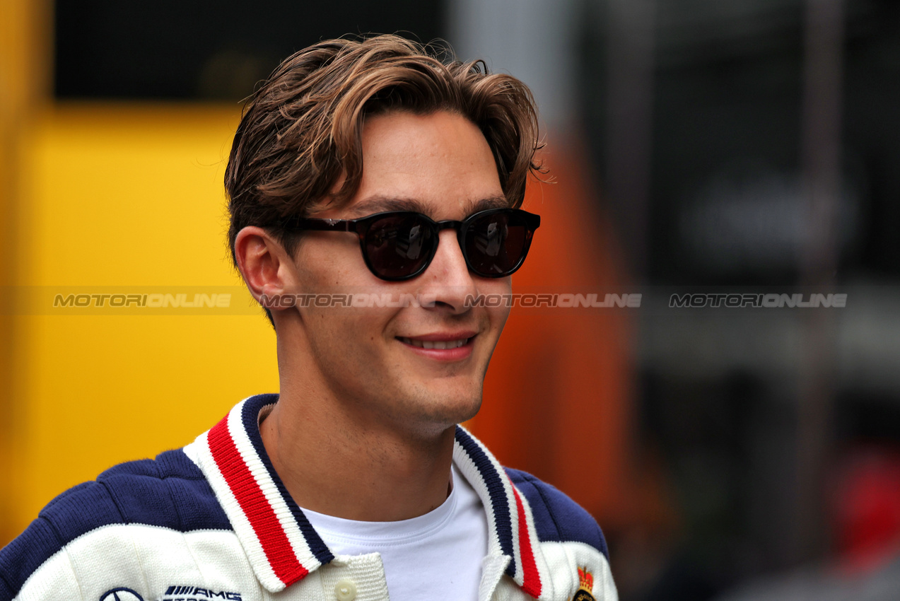 GP SPAGNA, George Russell (GBR) Mercedes AMG F1.

20.06.2024. Formula 1 World Championship, Rd 10, Spanish Grand Prix, Barcelona, Spain, Preparation Day.

- www.xpbimages.com, EMail: requests@xpbimages.com © Copyright: Rew / XPB Images