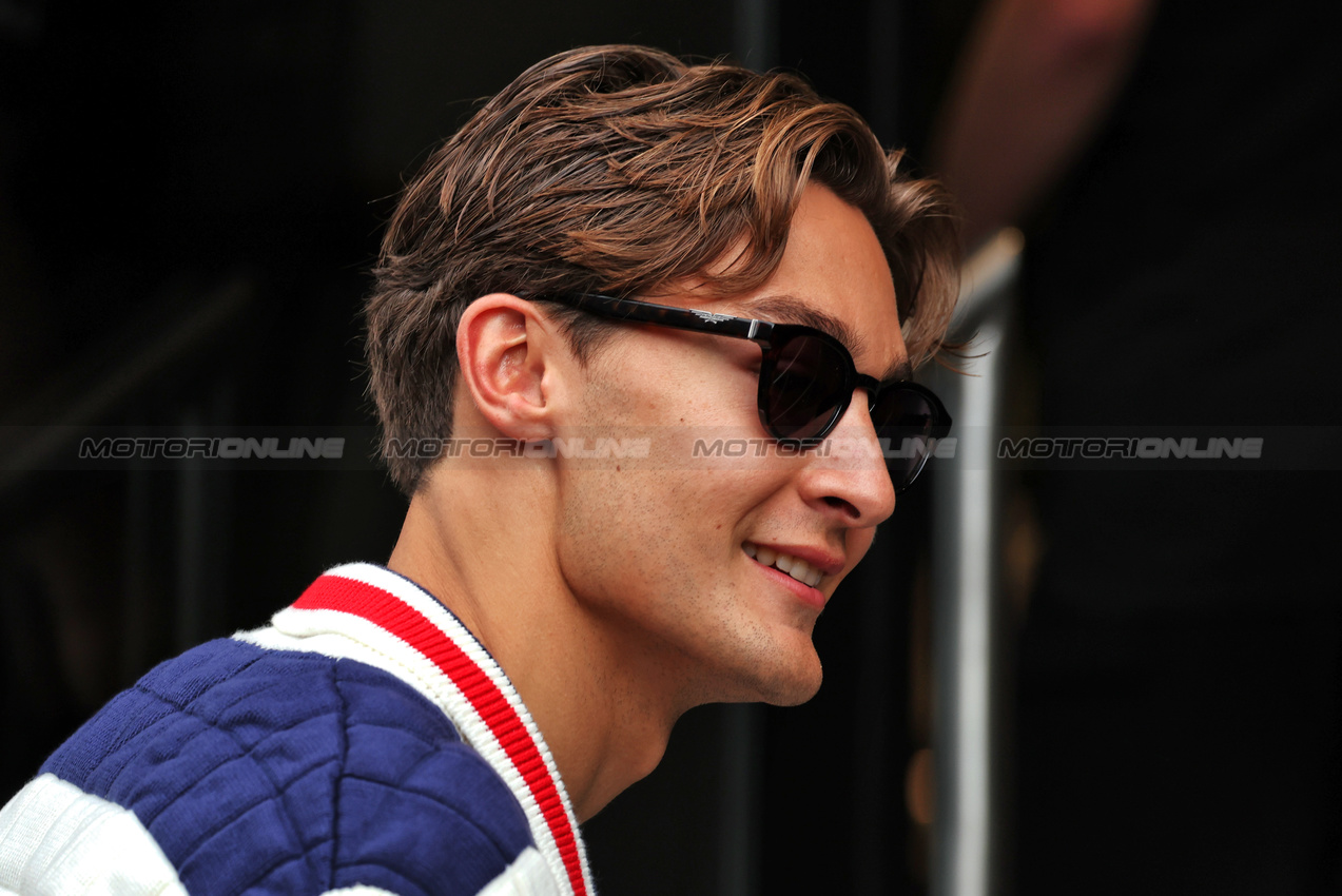 GP SPAGNA, George Russell (GBR) Mercedes AMG F1.

20.06.2024. Formula 1 World Championship, Rd 10, Spanish Grand Prix, Barcelona, Spain, Preparation Day.

- www.xpbimages.com, EMail: requests@xpbimages.com © Copyright: Rew / XPB Images