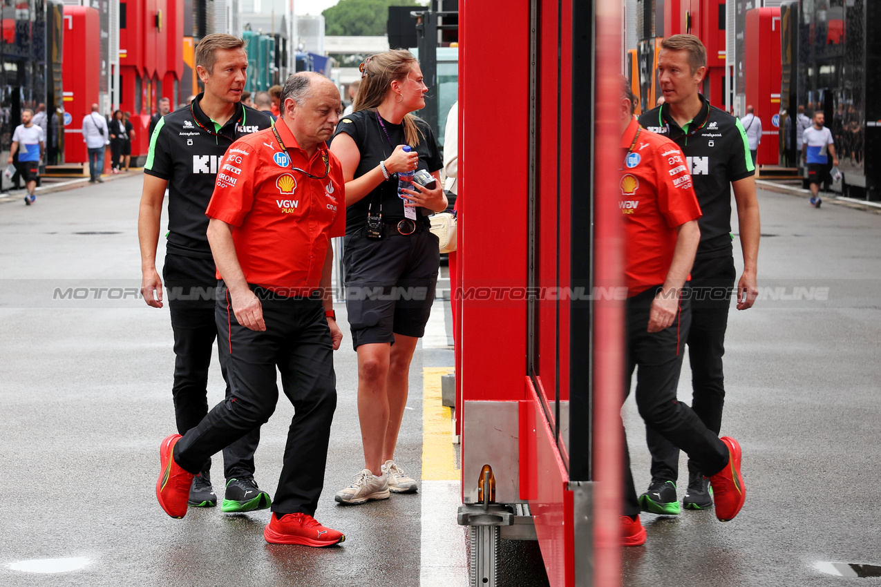 GP SPAGNA, Frederic Vasseur (FRA) Ferrari Team Principal.

20.06.2024. Formula 1 World Championship, Rd 10, Spanish Grand Prix, Barcelona, Spain, Preparation Day.

- www.xpbimages.com, EMail: requests@xpbimages.com © Copyright: Rew / XPB Images