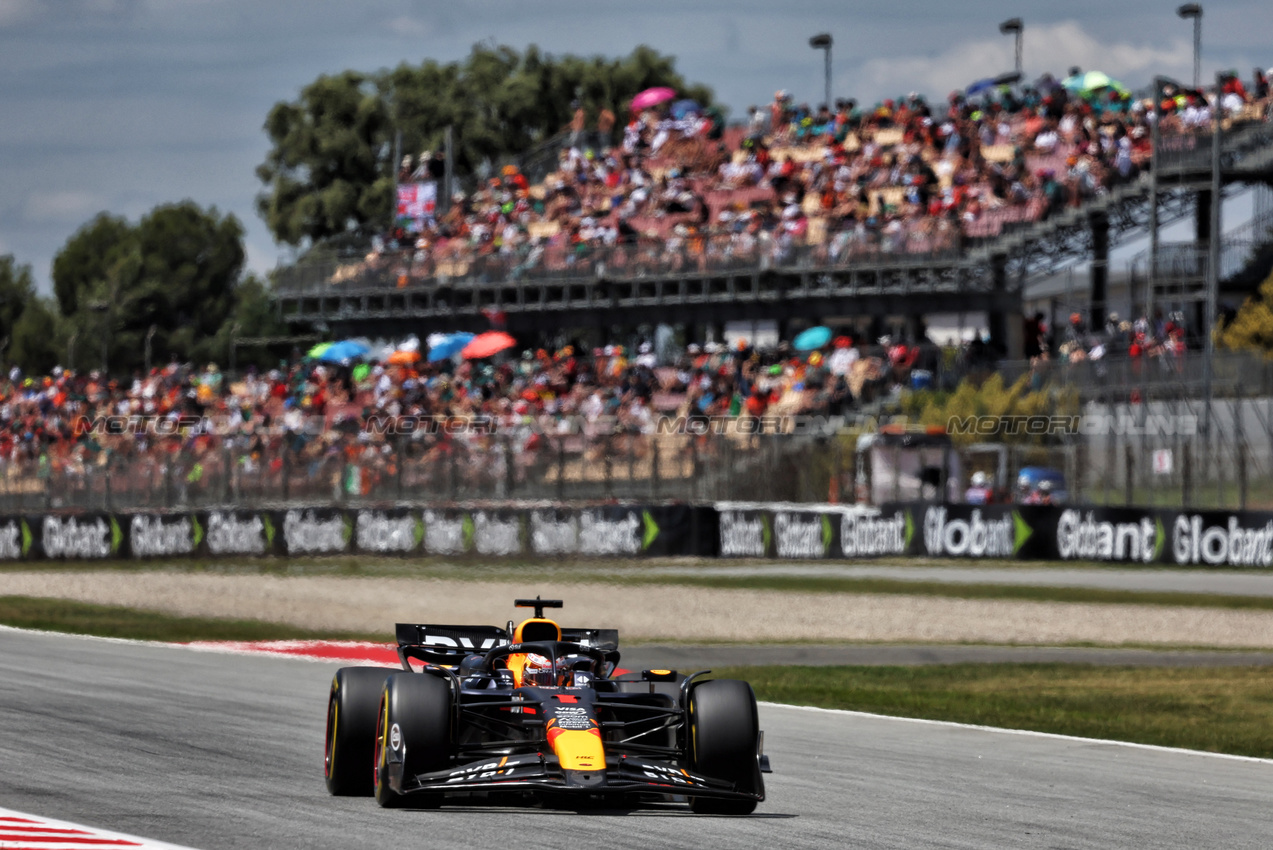 GP SPAGNA, Max Verstappen (NLD) Red Bull Racing RB20.

22.06.2024. Formula 1 World Championship, Rd 10, Spanish Grand Prix, Barcelona, Spain, Qualifiche Day.

- www.xpbimages.com, EMail: requests@xpbimages.com © Copyright: Charniaux / XPB Images