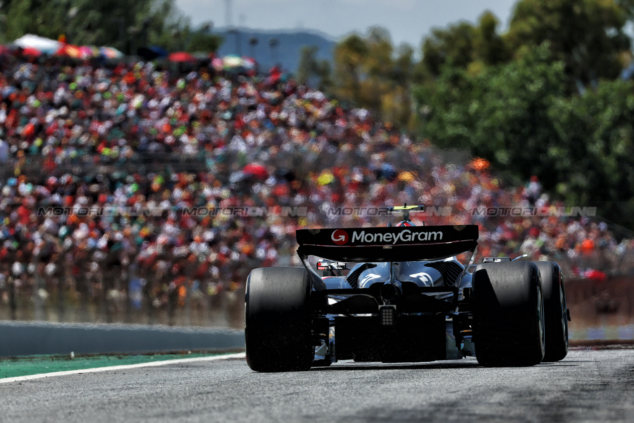 GP SPAGNA, Nico Hulkenberg (GER) Haas VF-24.

22.06.2024. Formula 1 World Championship, Rd 10, Spanish Grand Prix, Barcelona, Spain, Qualifiche Day.

 - www.xpbimages.com, EMail: requests@xpbimages.com © Copyright: Coates / XPB Images